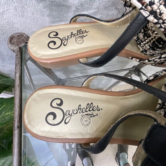 Seychelles sandals Women’s size 8 Fabric/ woven textile Ankle Strap sandals - Picture 9 of 11